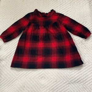 Baby Gap black and red checkered dress